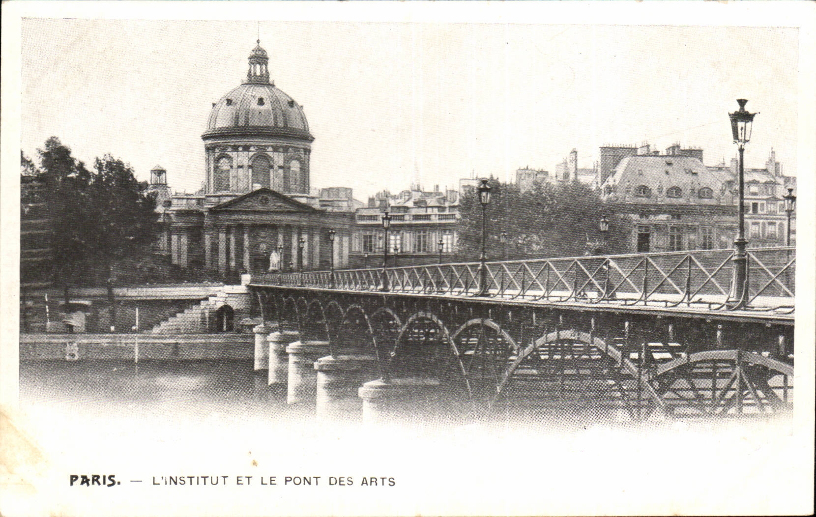 Paris - Pont des Arts et l'Institut - CPA