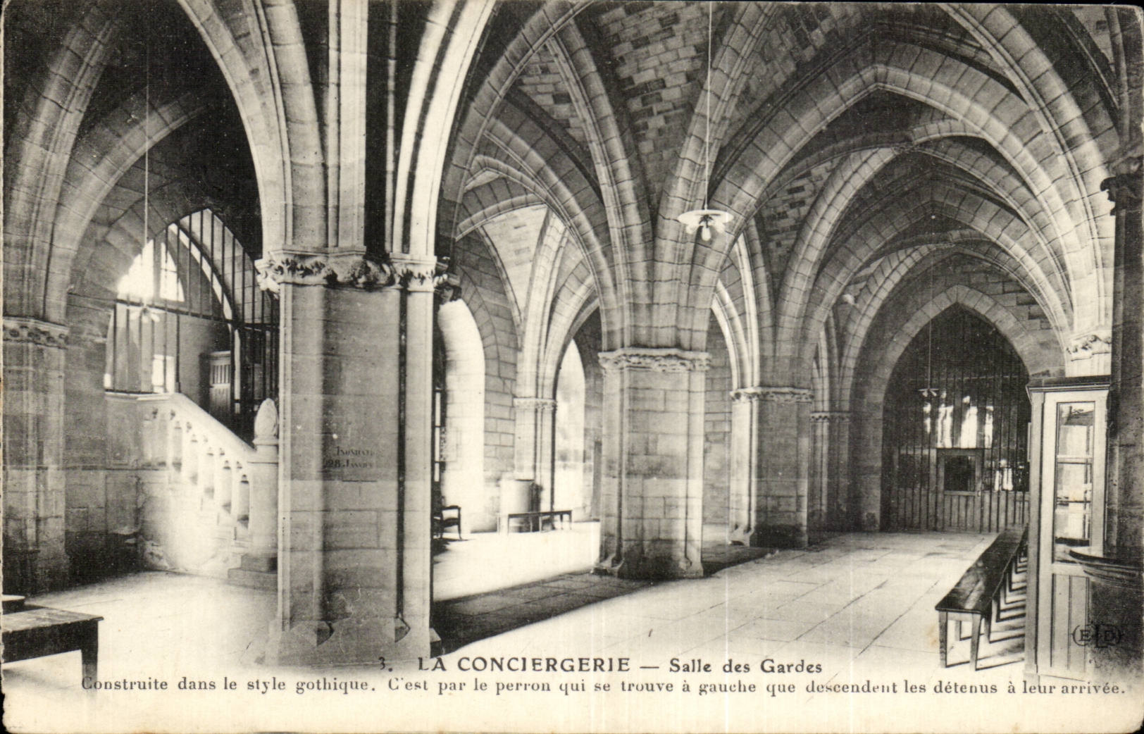 Paris - 1 - La Conciergerie - Salle des Gardes - CPA 