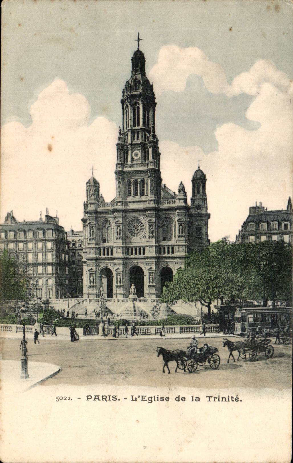 Paris - 6 - the Church of the Trinity - CPA