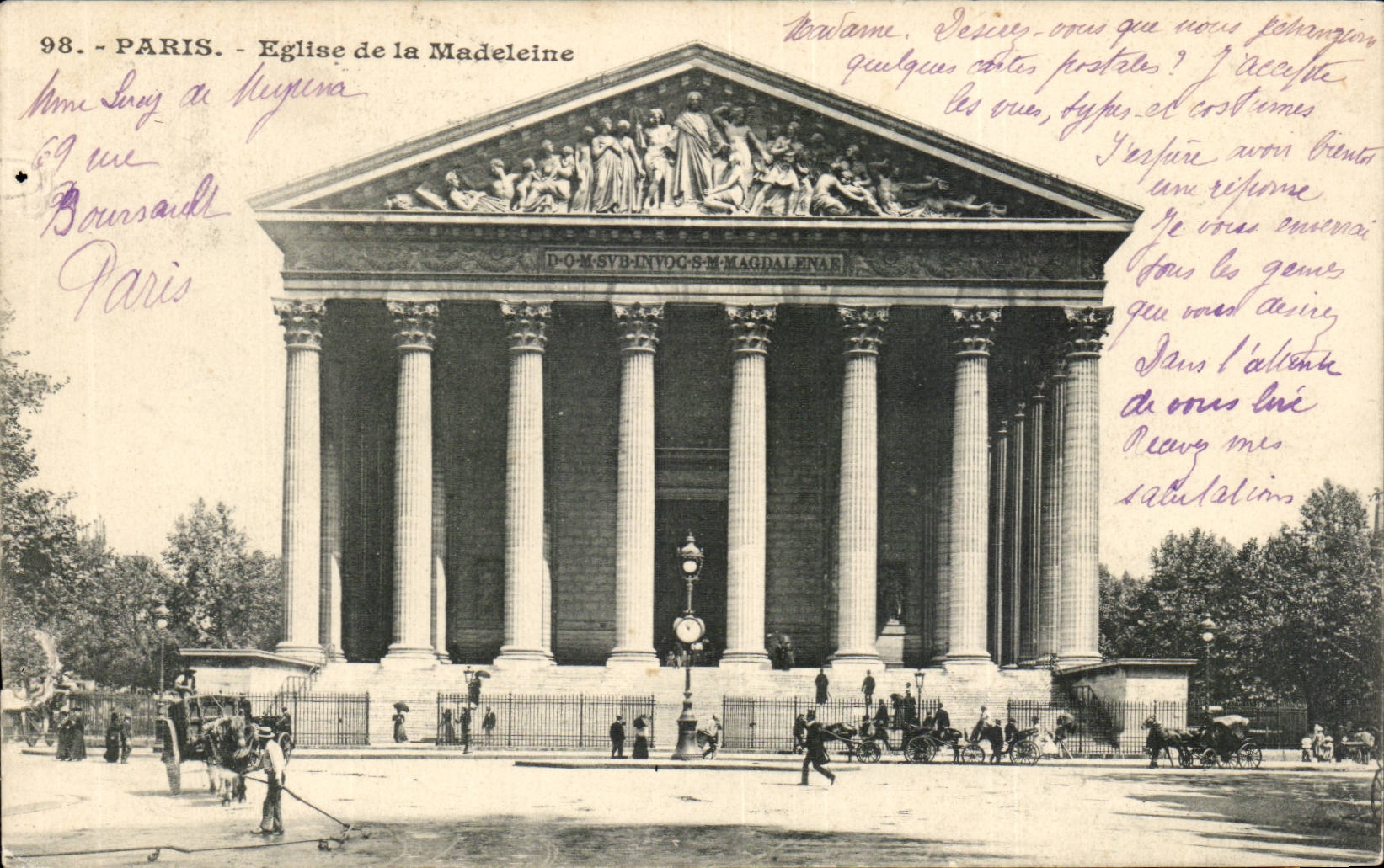 Paris - 8 - Church of the Madeleine - CPA