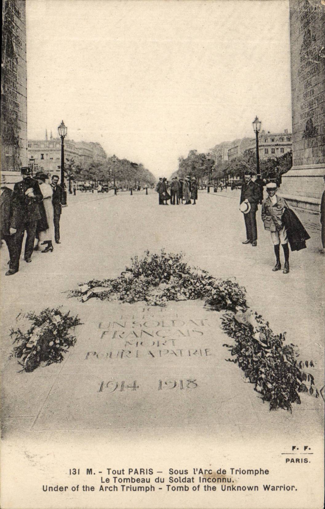 Paris - 8 - Under Arc de Triomphe - Tomb of Unknown Soldier - the CPA