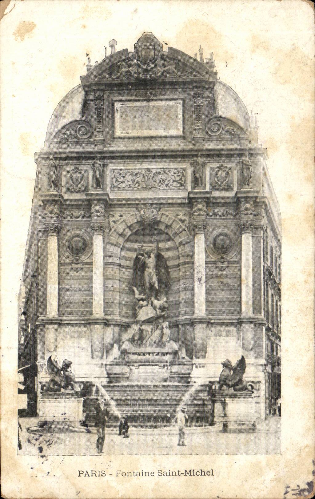 Paris - 4 - Fontaine de Saint Michel - CPA