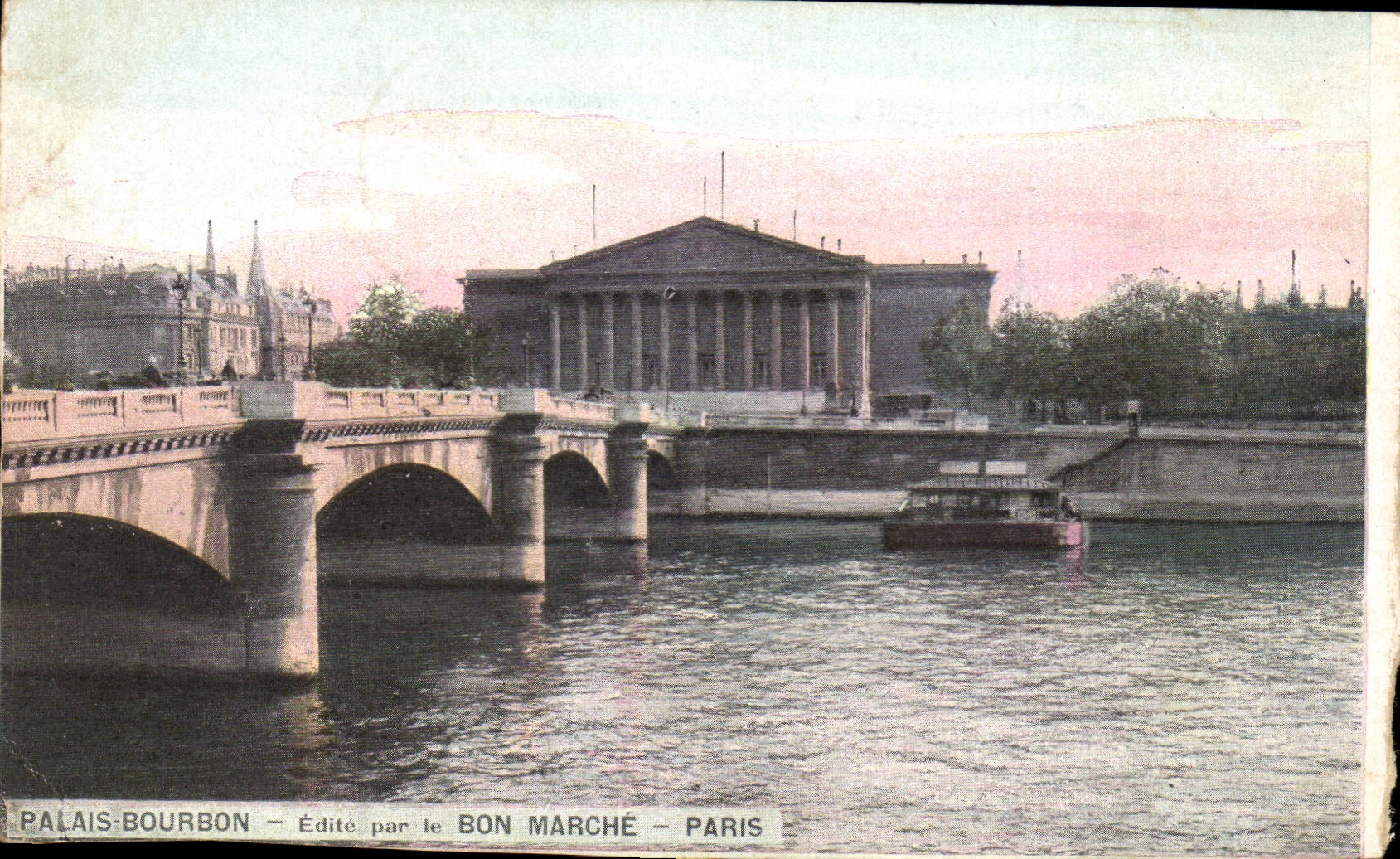Paris - 1 - Palais Bourbon - Edite par le Bon Marche - CPA
