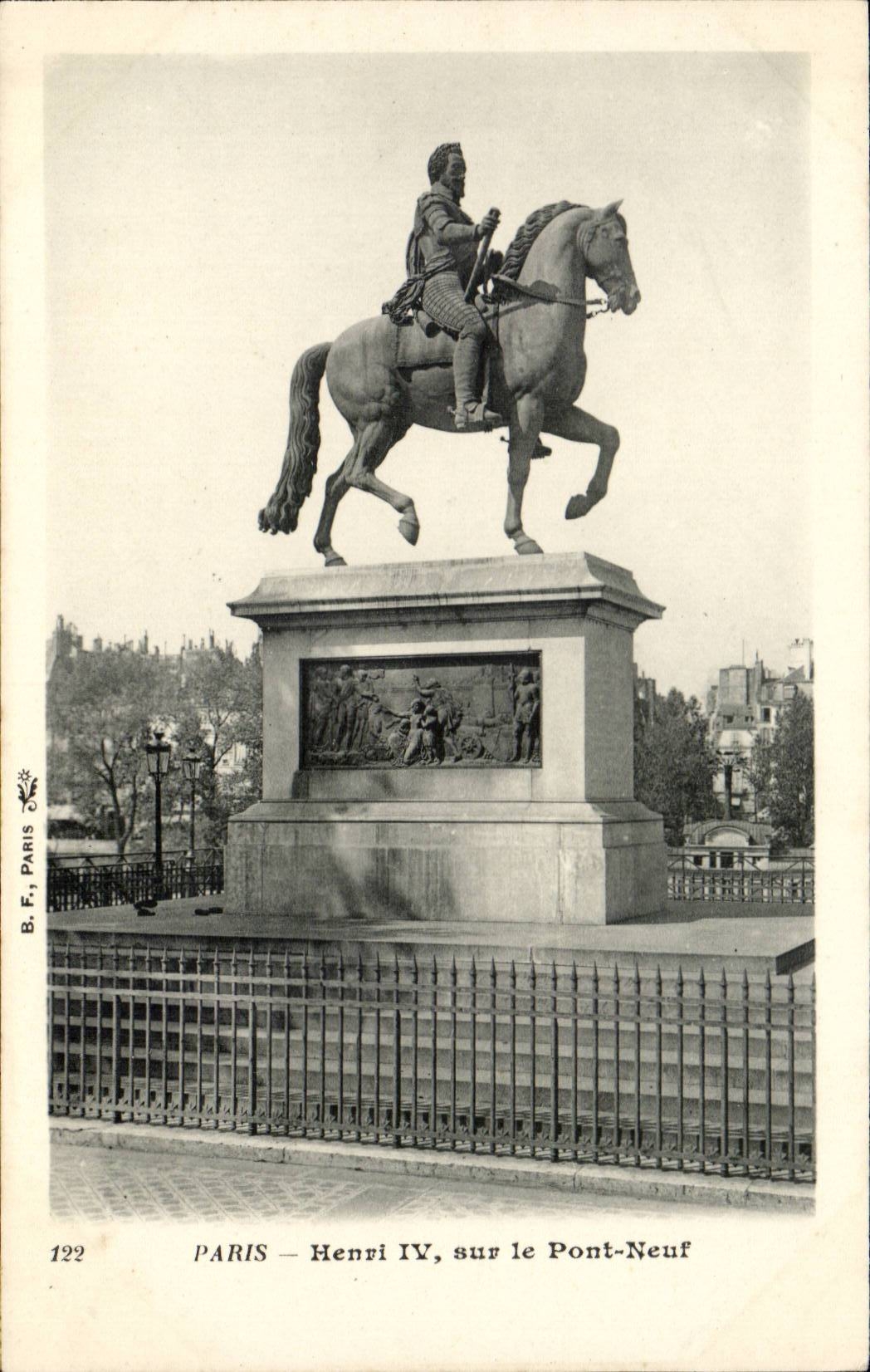Paris -1 - Henri IV - le Pont Neuf - CPA 