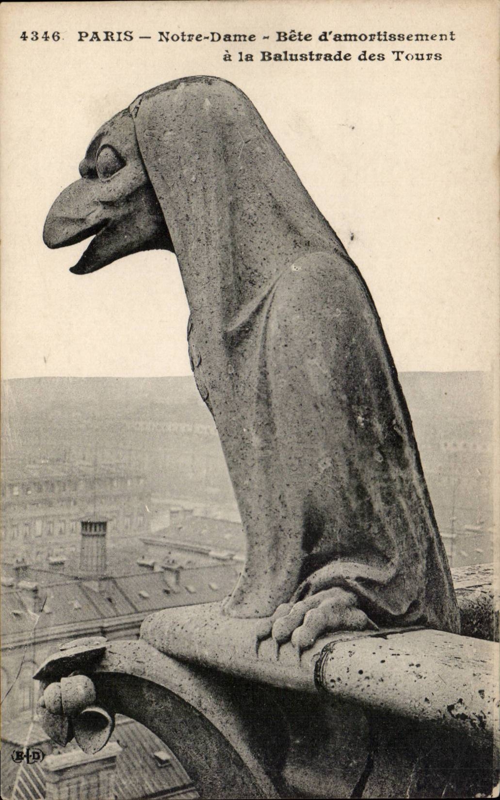 Paris - 4 - Notre Dame - Chimere - CPA 