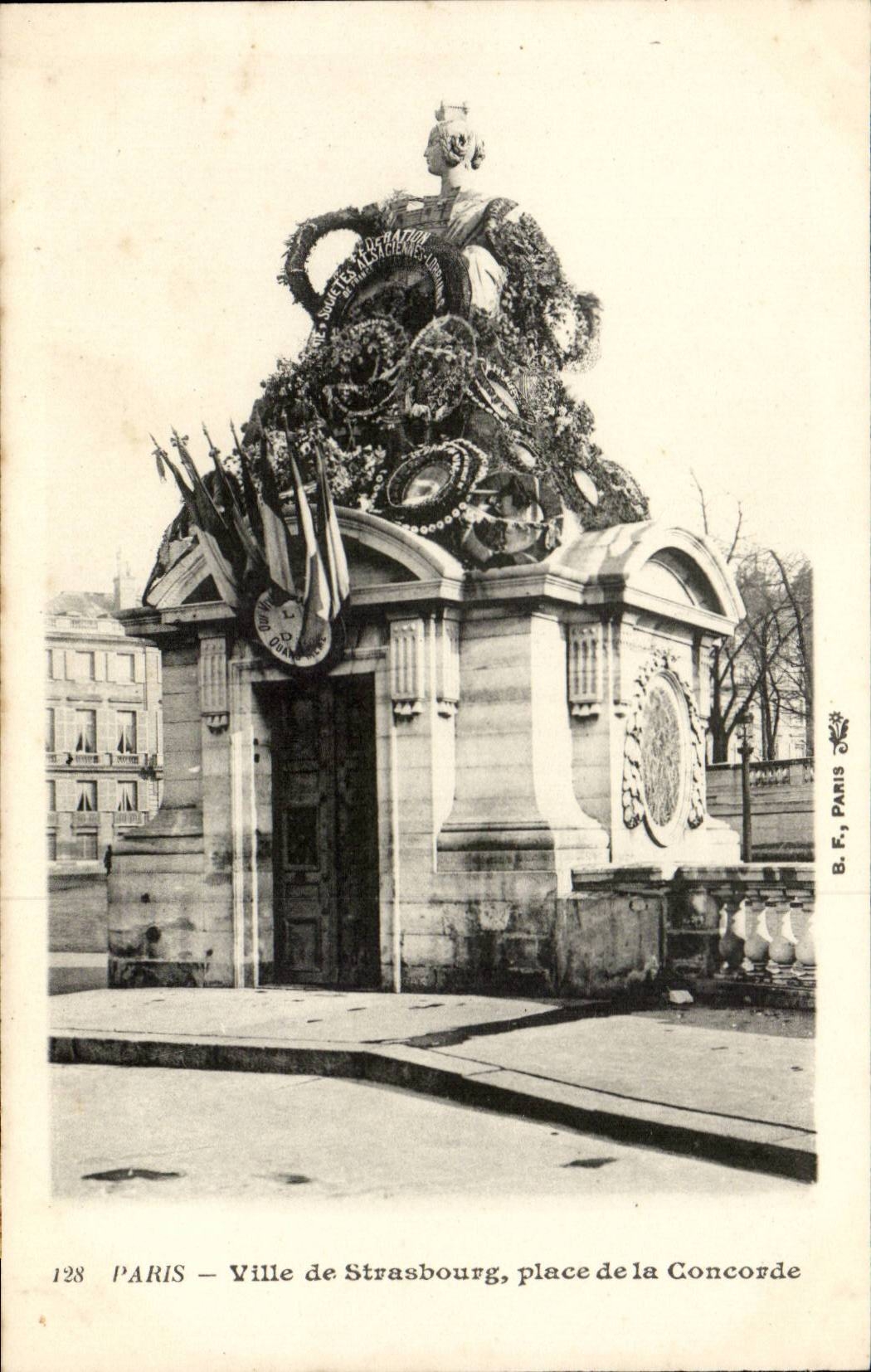 Paris - 8 - Town of Strasbourg - Place of the Harmony - CPA