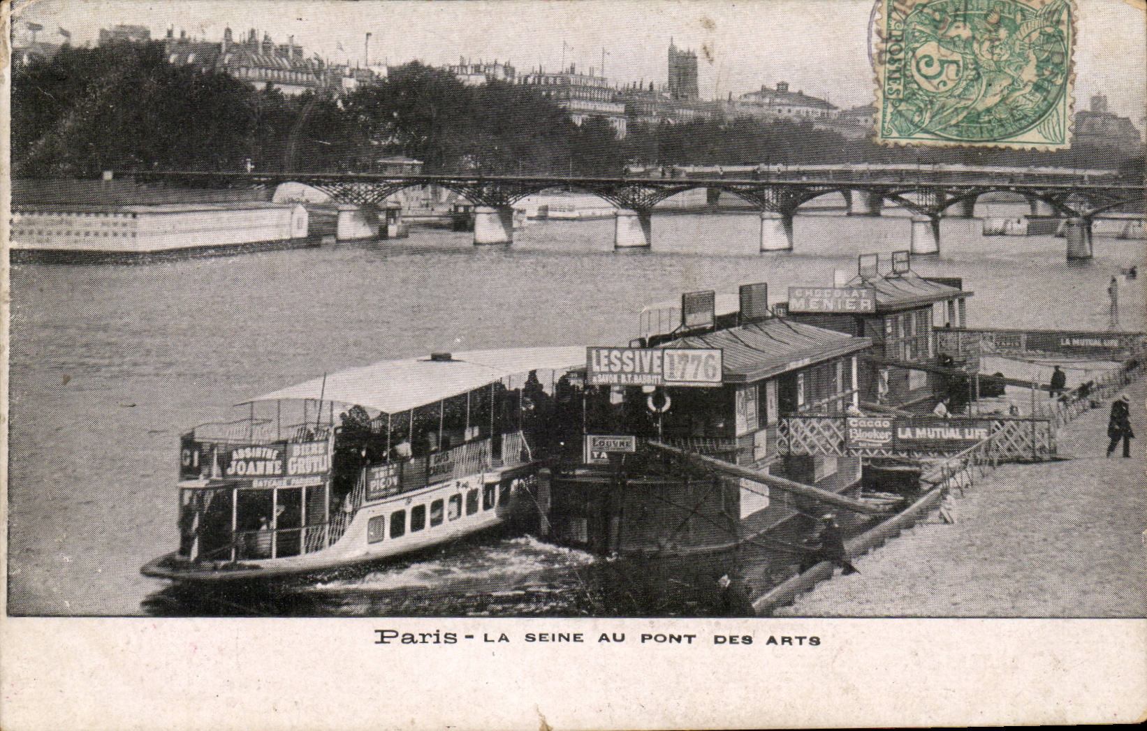Paris - 1 - La Seine au pont des Arts -