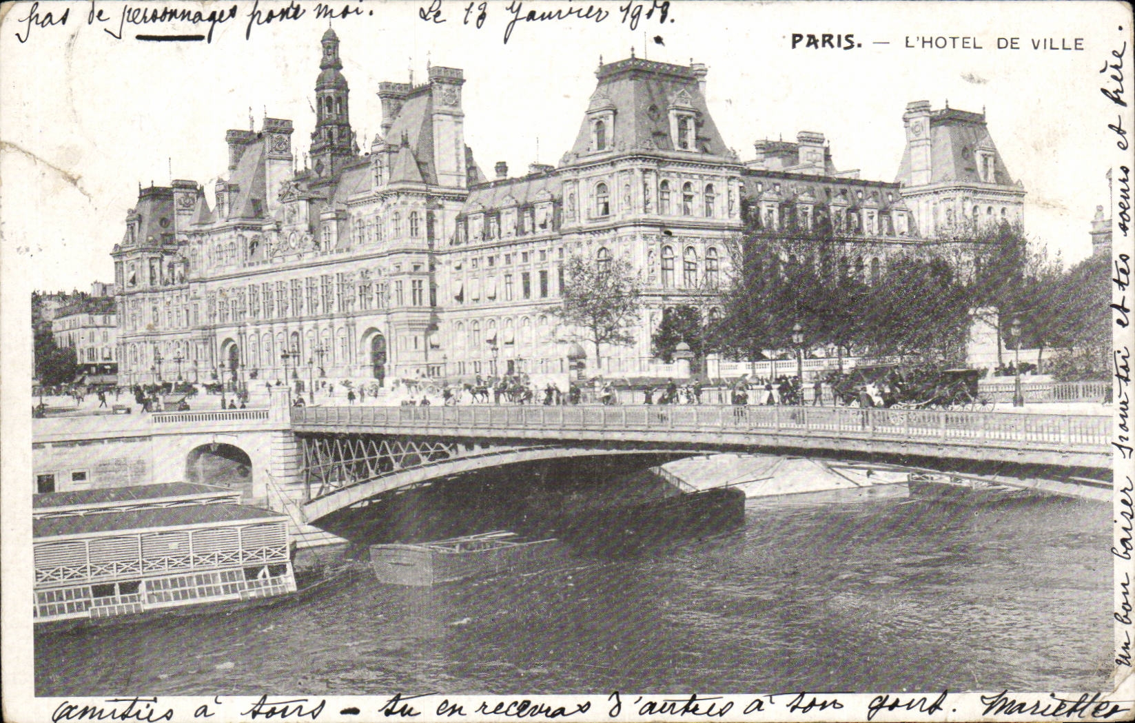 Paris - 4 - L'Hotel de Ville - CPA 