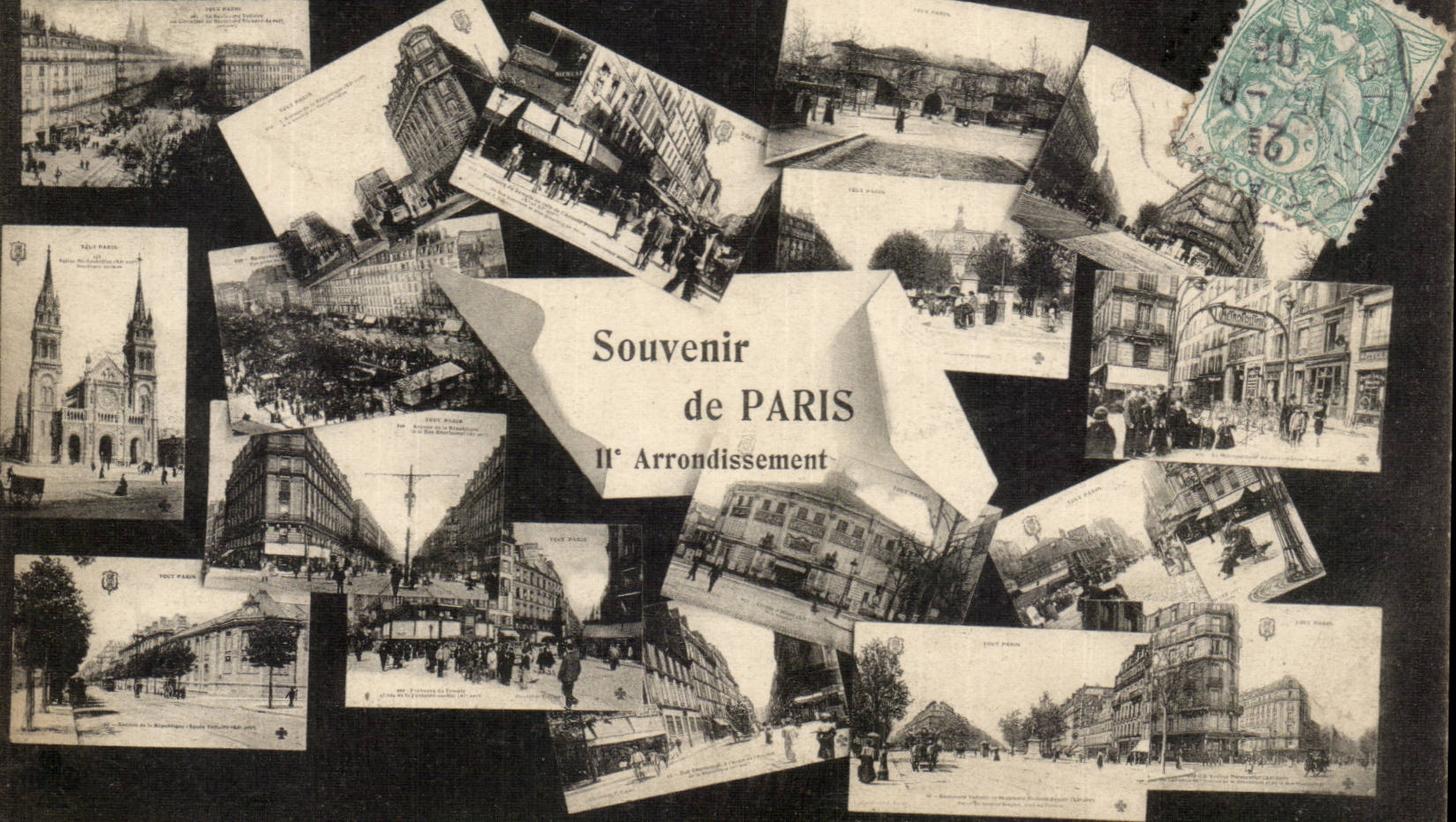 Paris - Soevenir de Paris CPA 