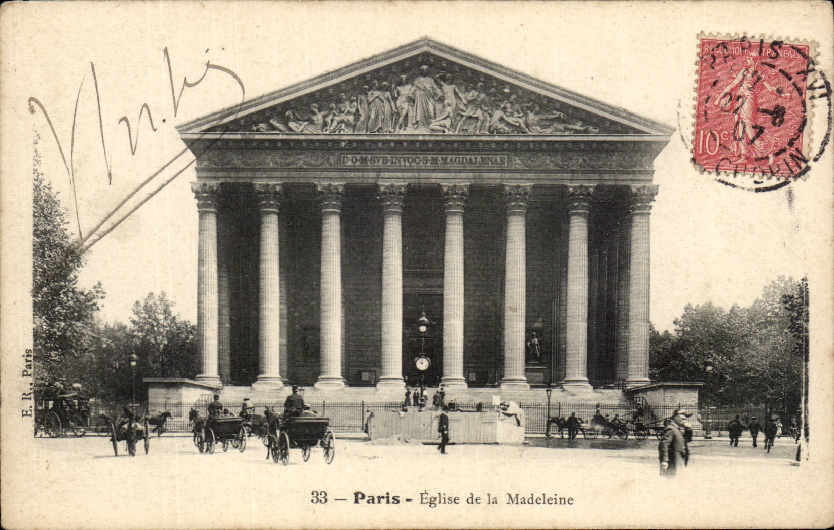 Paris - 8 - the Madeleine - CPA