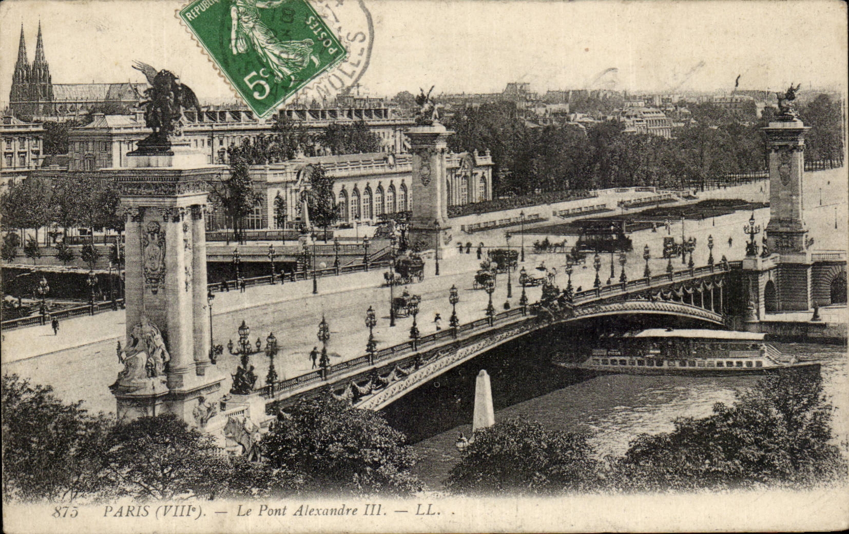 Paris - 8 - the Bridge Alexandre III - CPA