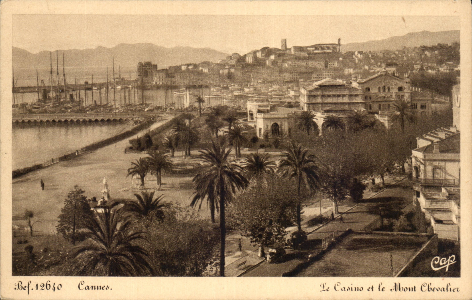 CPA Cannes the casino and the Mount knight