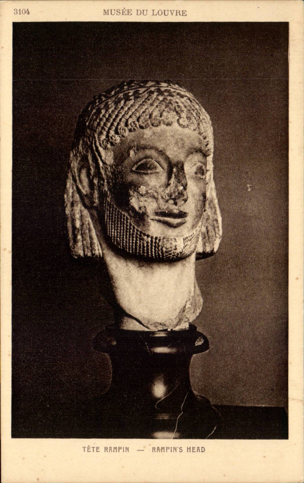 CPA Museum des Luftschlitz Rampin Kopfes