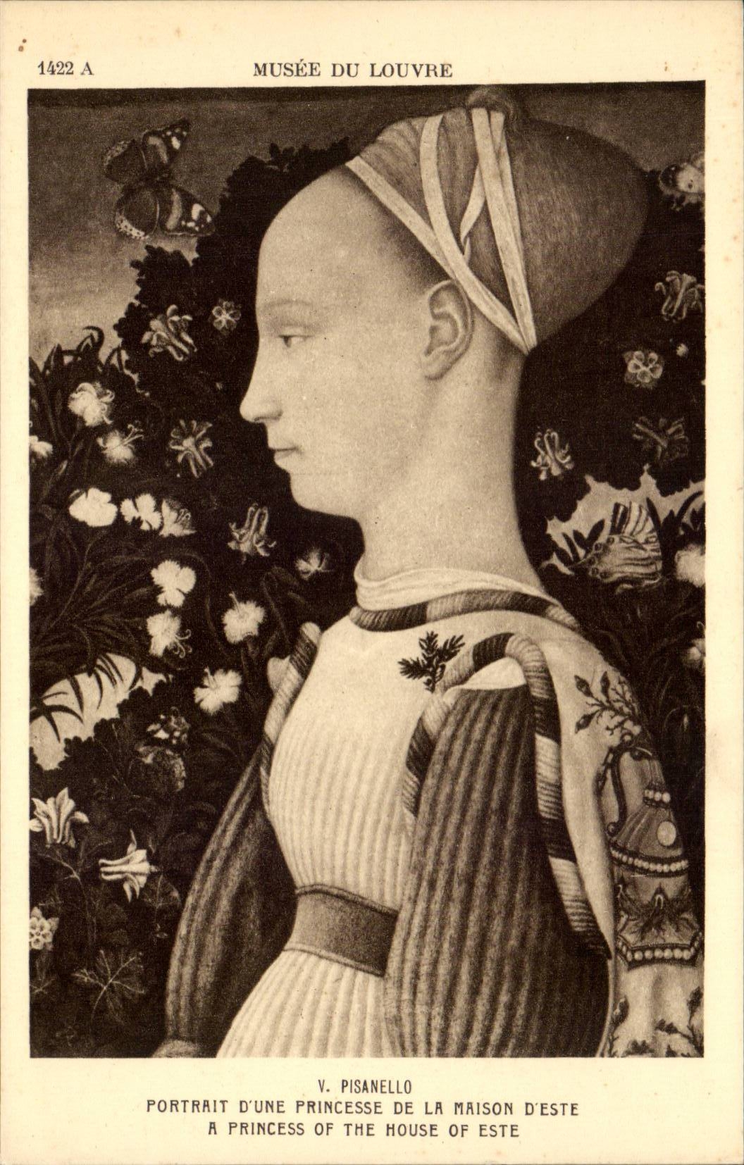 CPA Paris Musee du Louvre Pisanelo Portrait d'une princesse de la maison d'Este 