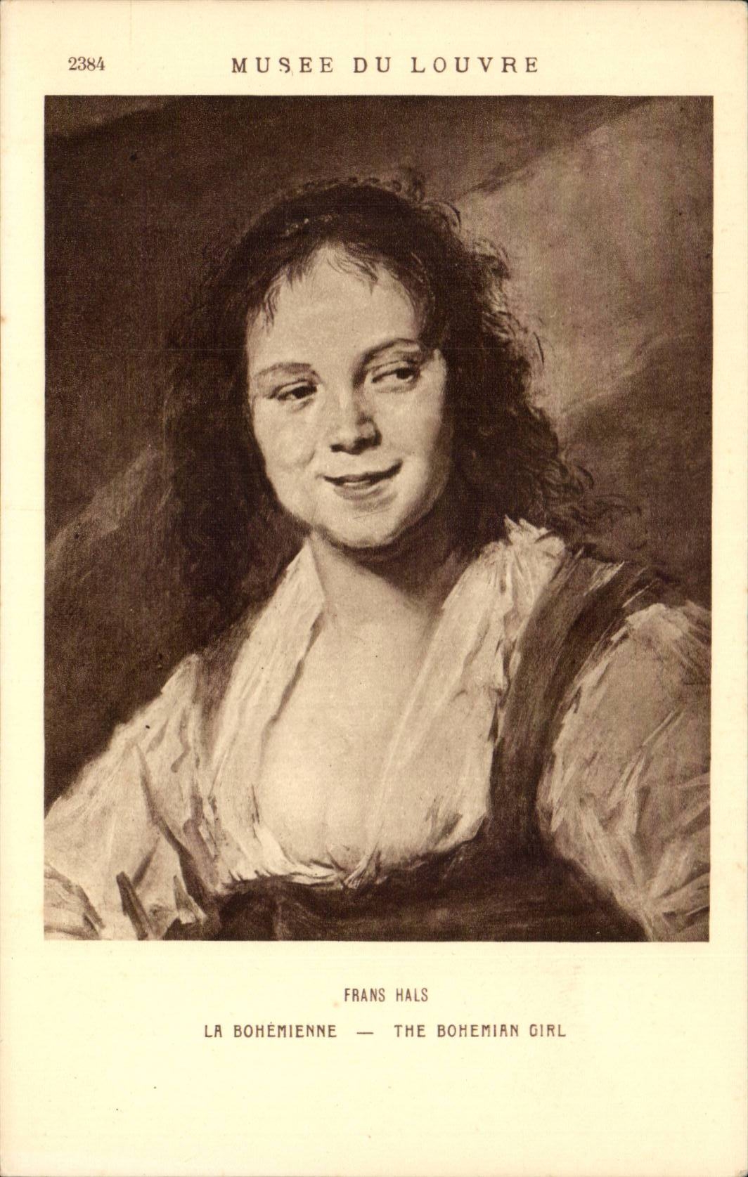 CPA Paris Musee du Louvre Frans Hals La bohemienne 