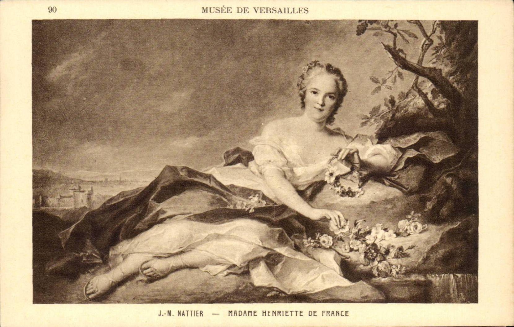 CPA Paris Musee de Versailles Nattier Madame Henriette de France