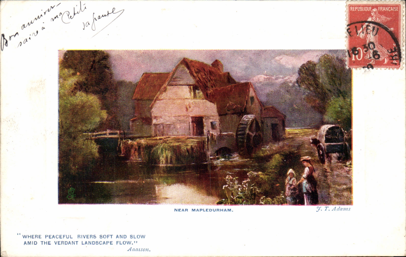 CPA Paysage bucolique Near Mapledurham