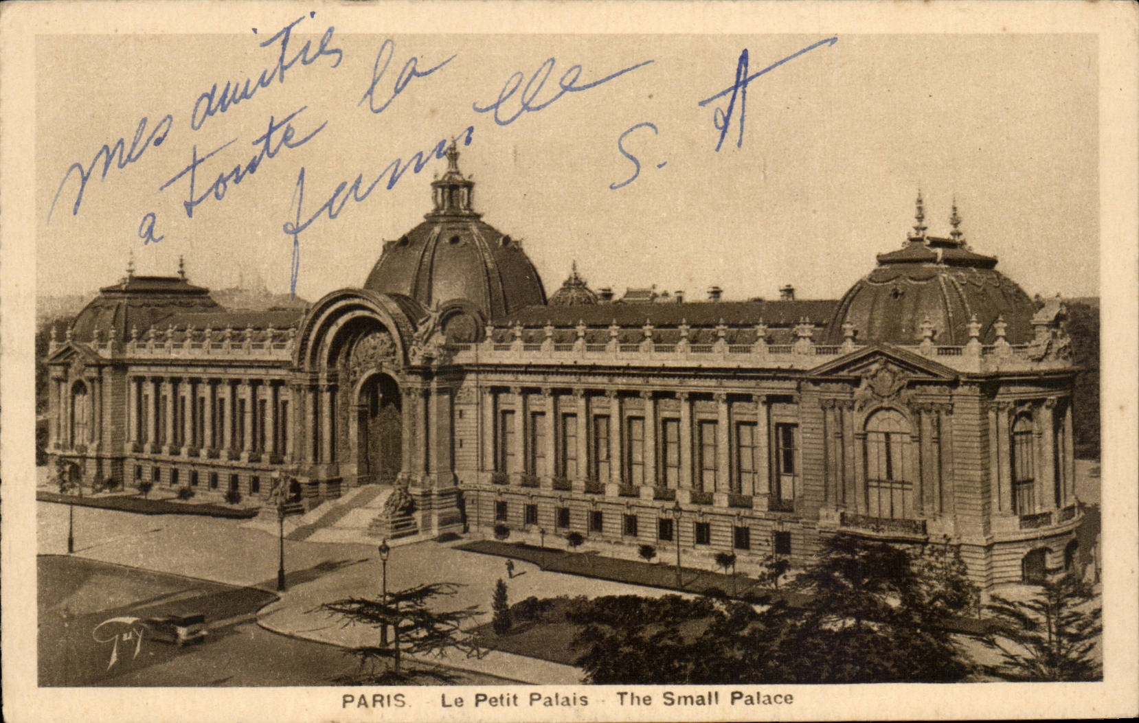 Paris CPA the small palace