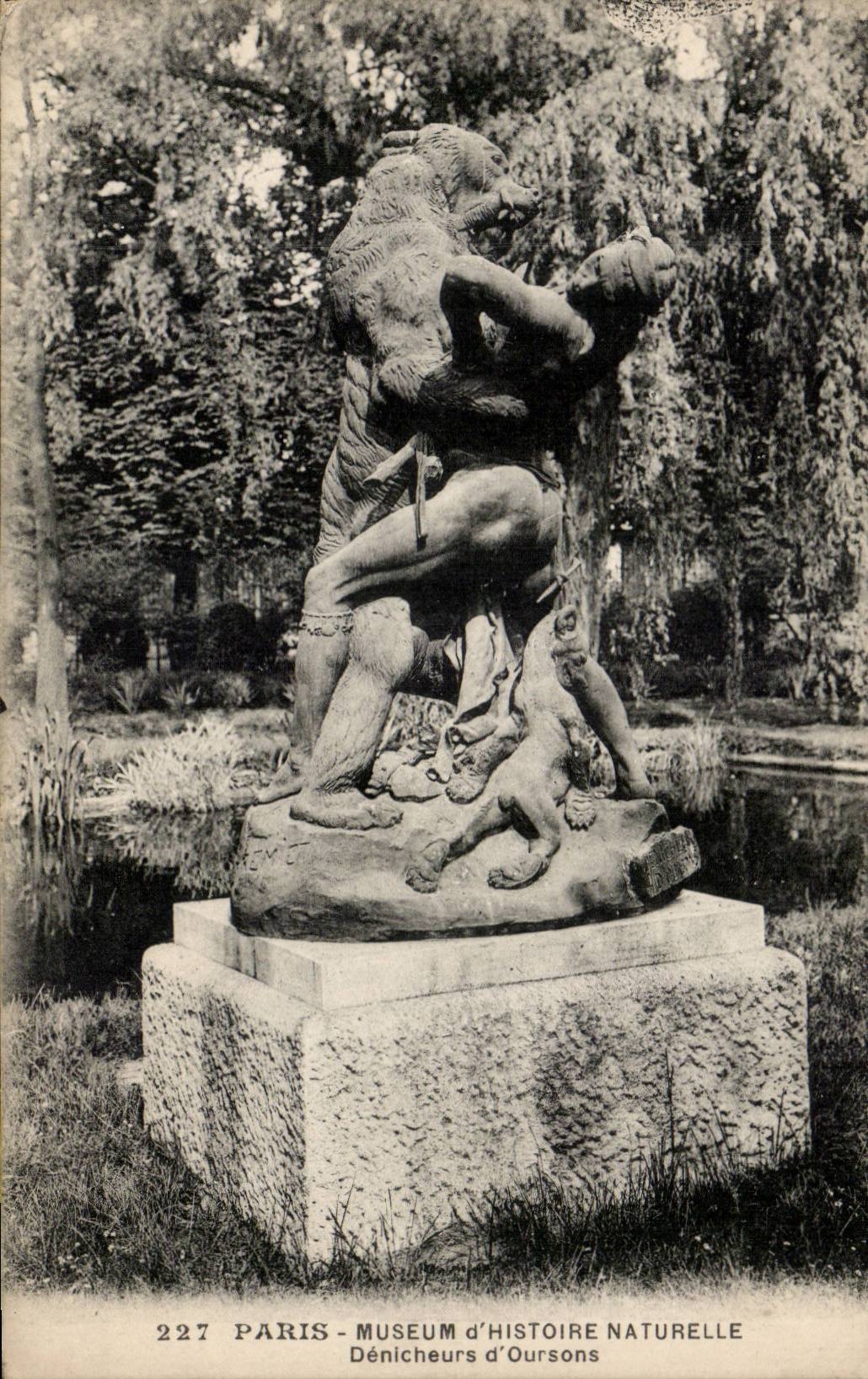 Paris CPA Museum of Denicheurs natural history of bear cubs (bear bear)