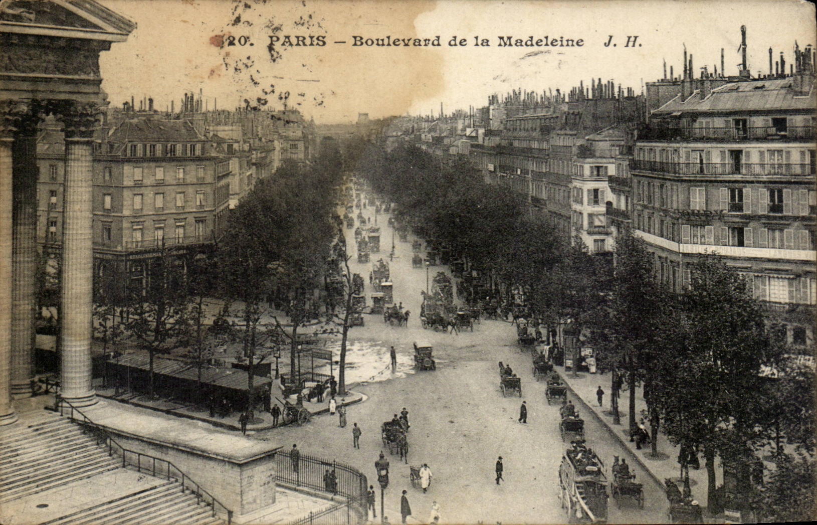 Paris CPA Boulevard de la madeleine 