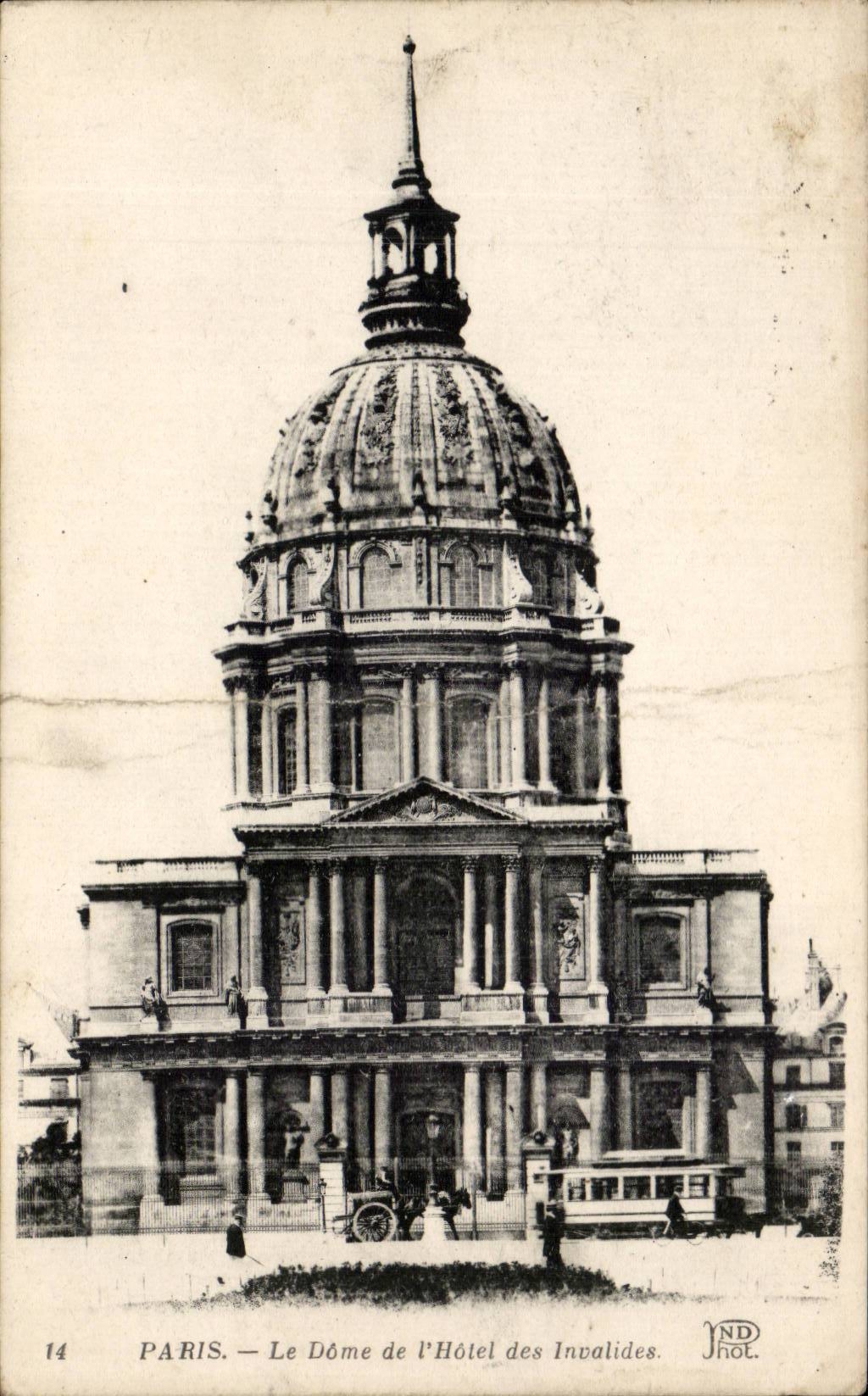 Paris CPA the Dome of the hotel of Invalides