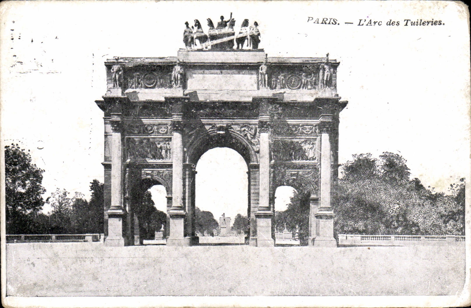 Paris CPA Arc des Tuileries