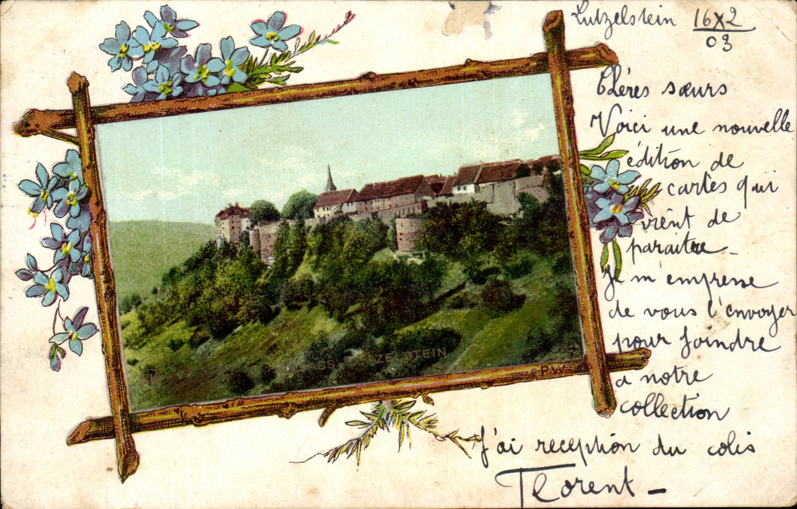 CPA Fantasy Elsass Lutzelstein the ¼ tzelstein