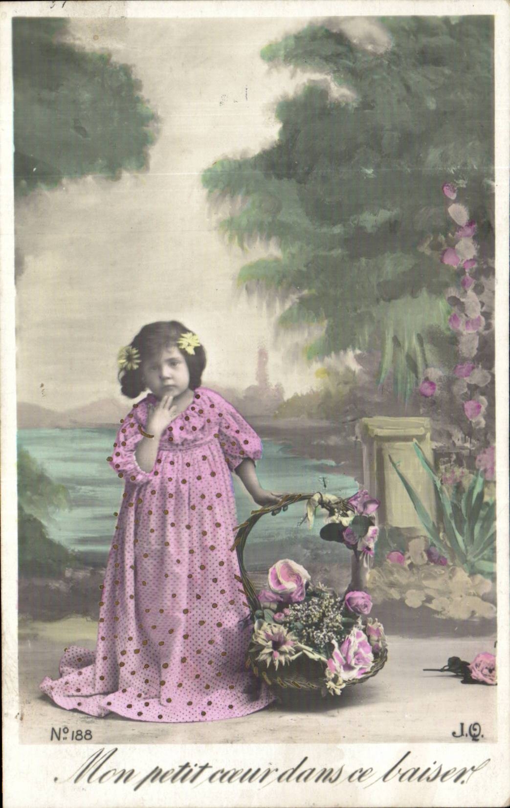 CPA Fantasy Child My small heart in this kiss