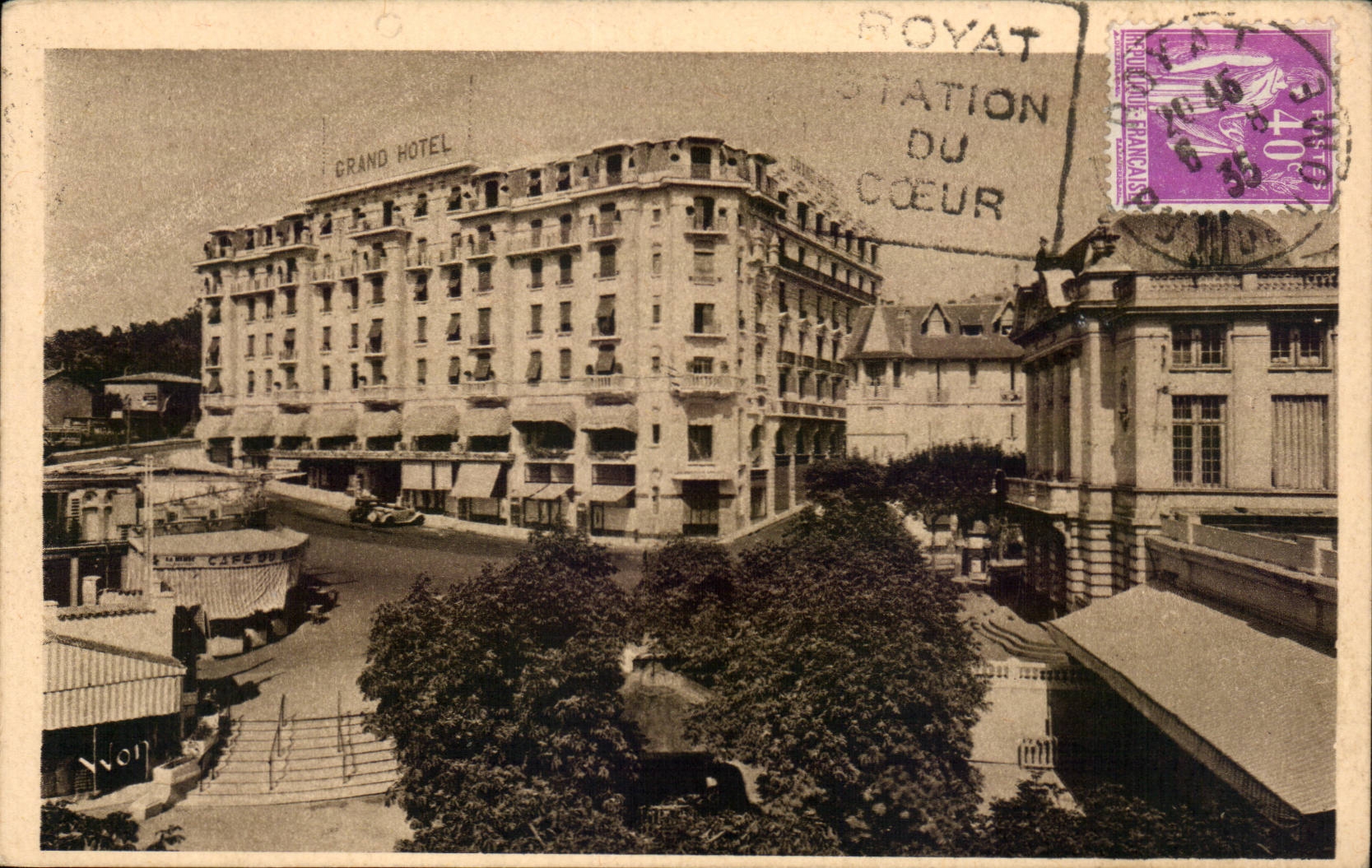 Chatel Guyon CPA grosses Hotel und Theater des Kasinos