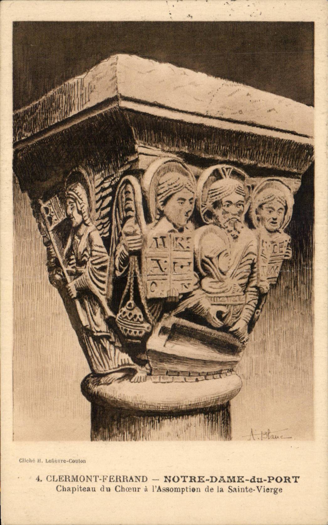 Clermont-ferrand CPA unsere Dame des Hafen Kapitals des Chors zur Annahme Sainte der Jungfrau