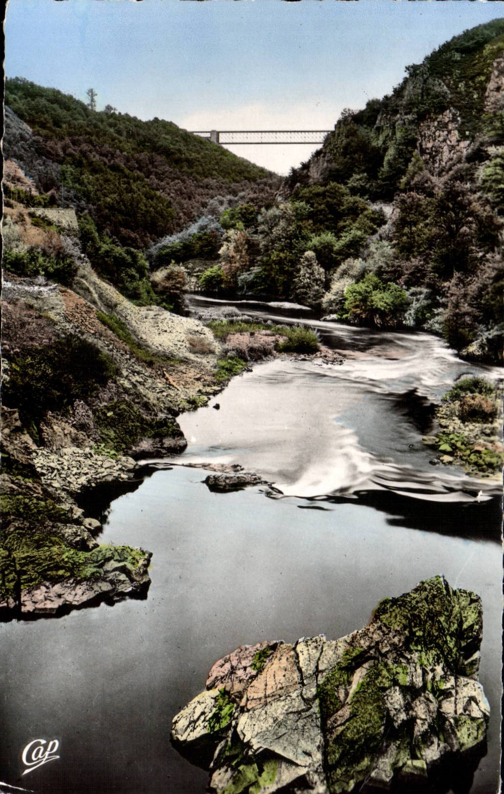 Chatel Guyon MODERNES KARTE Tal von Sioule der Viaduct