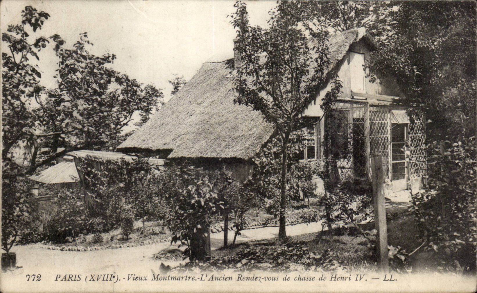 Paris CPA Vieux Montmartre l'ancien rendez vous de chasse de Henri IV