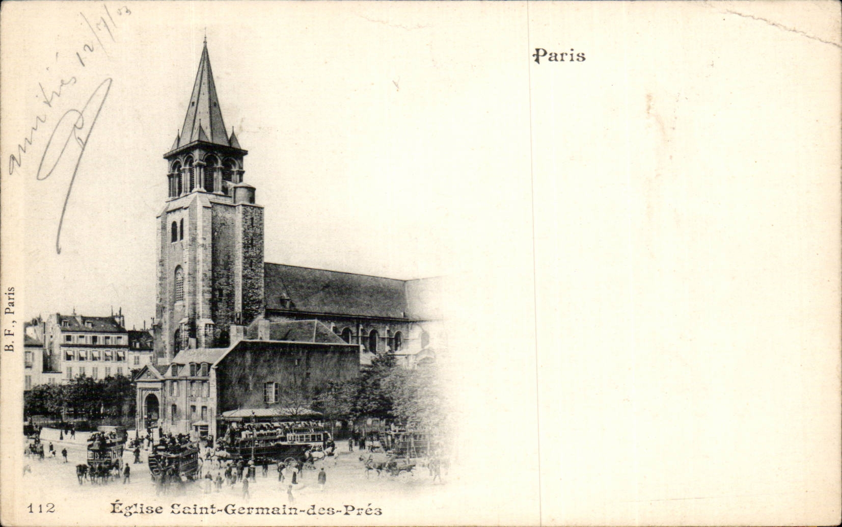 Paris CPA Church Saint Germain of Near
