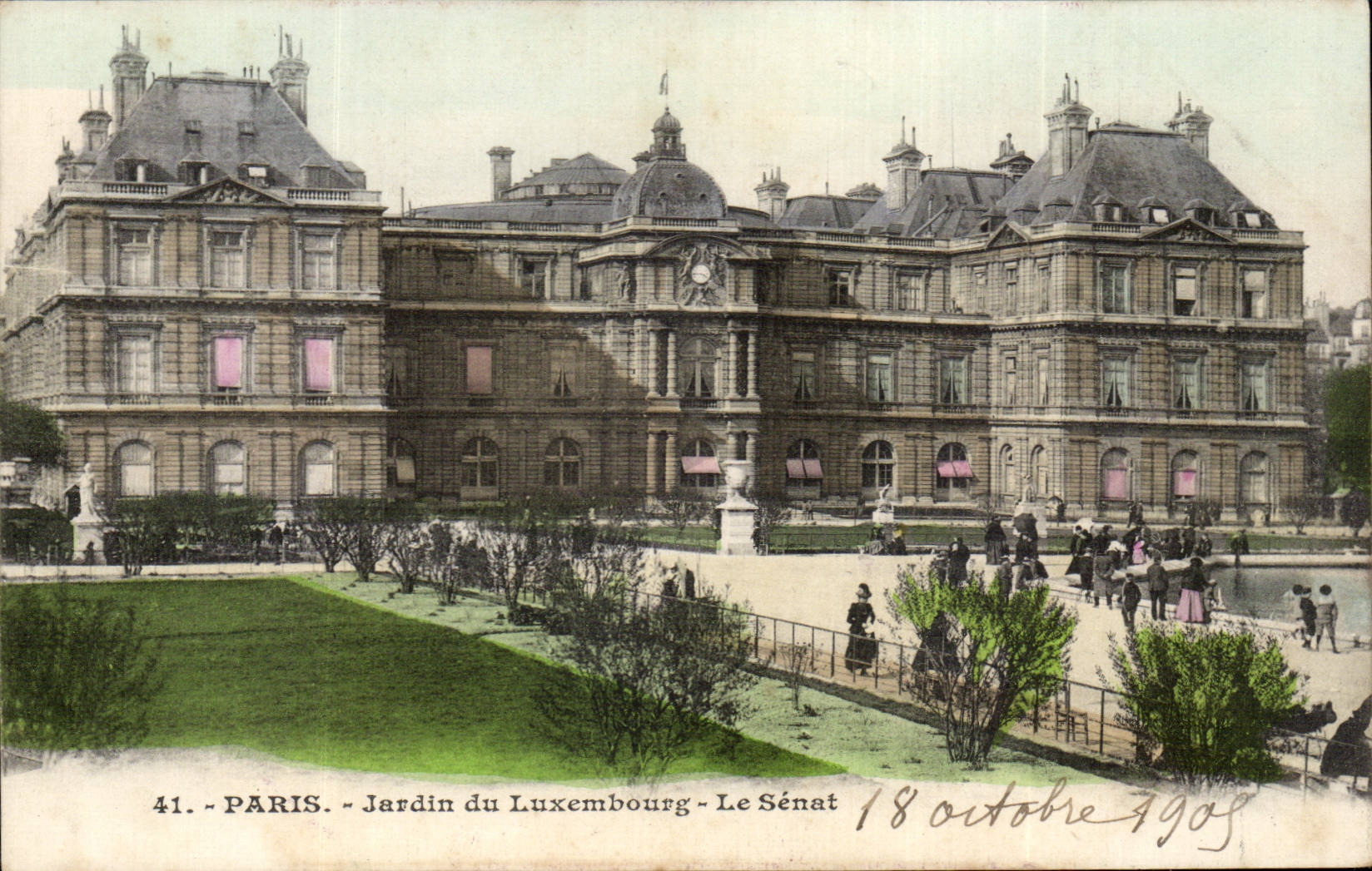 Paris CPA Garden of Luxembourg the Senate