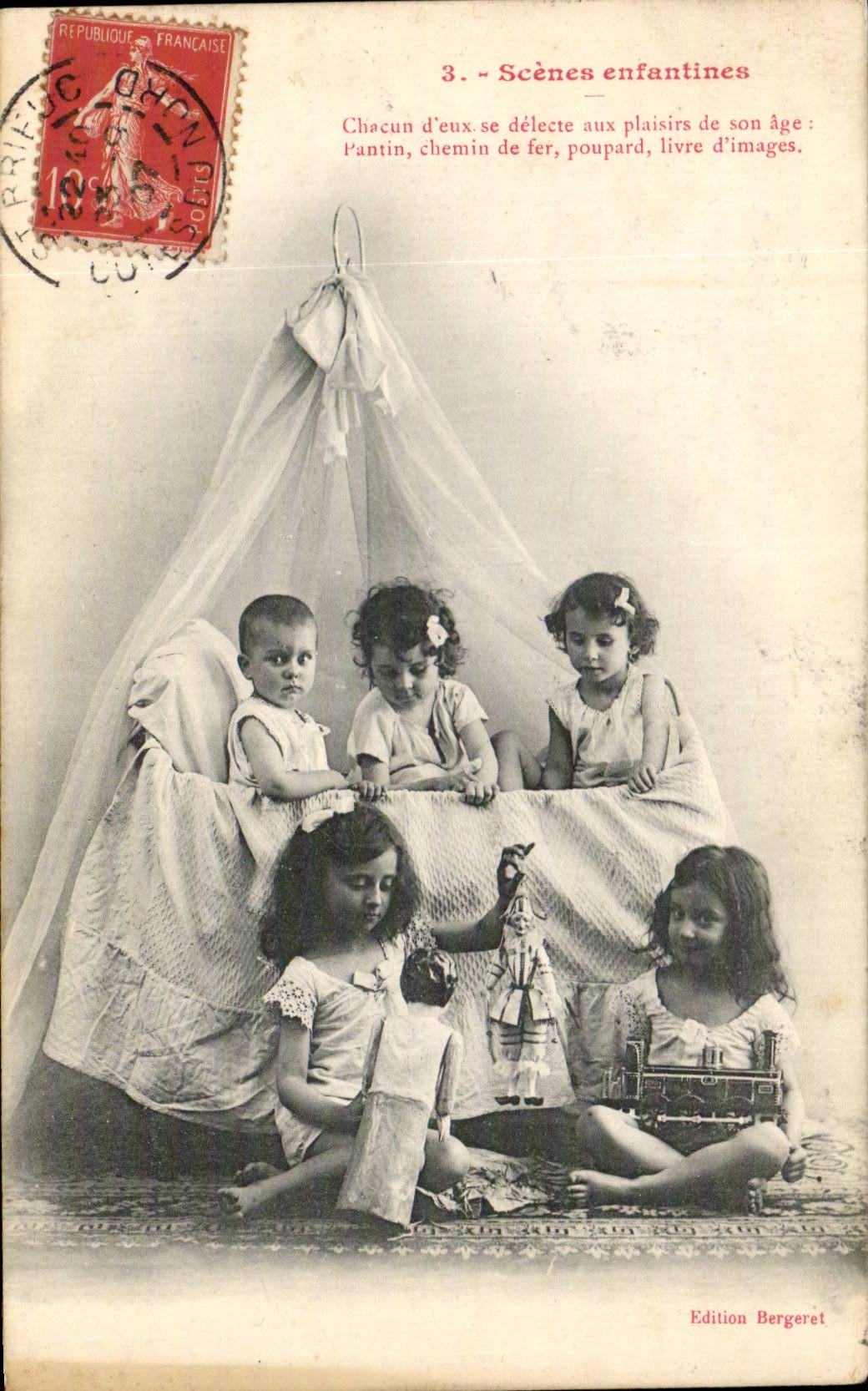 CPA Fantasy childish Scenes (train puppet)