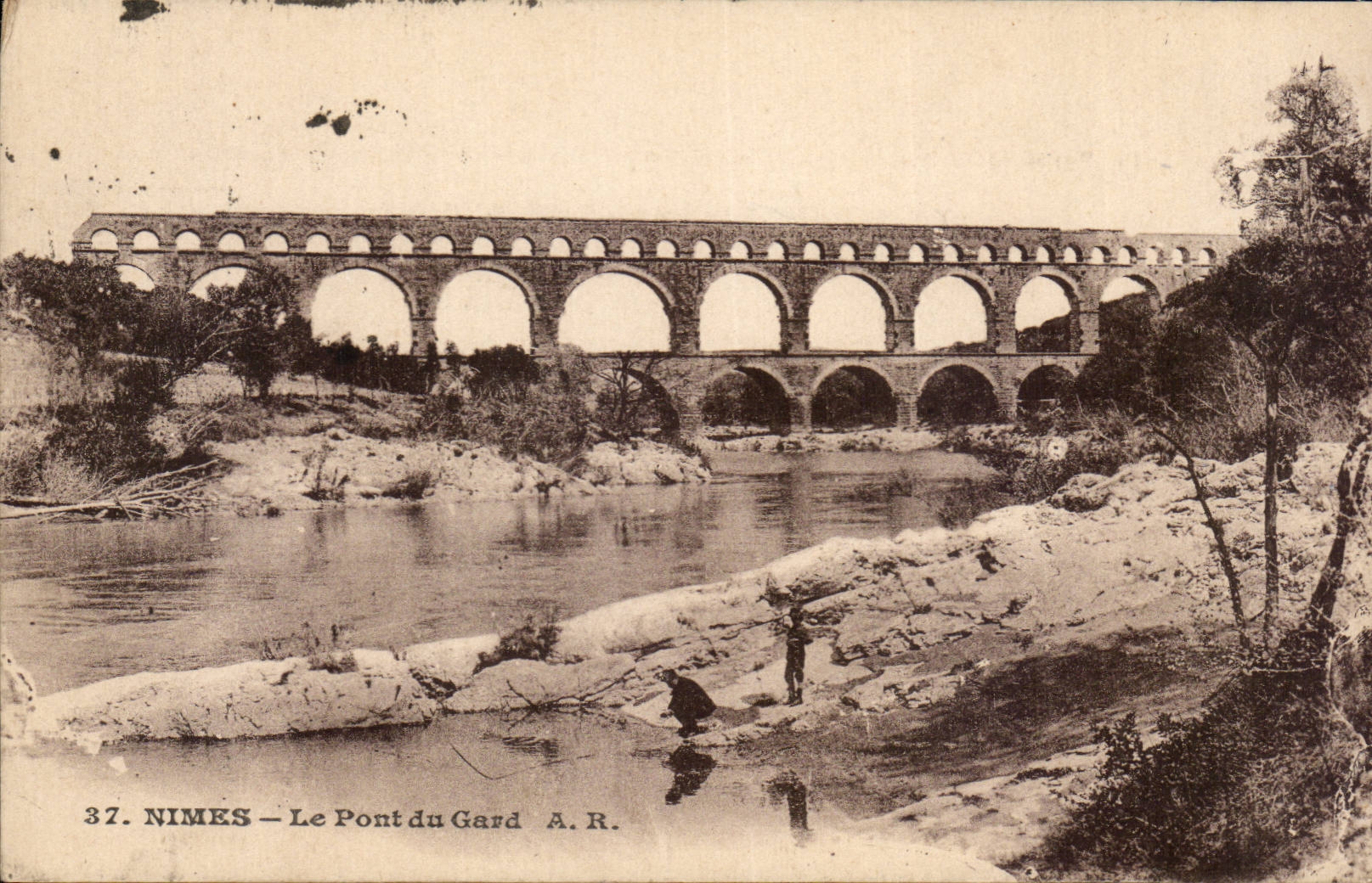 CPA Nimes die Brucke von Gard