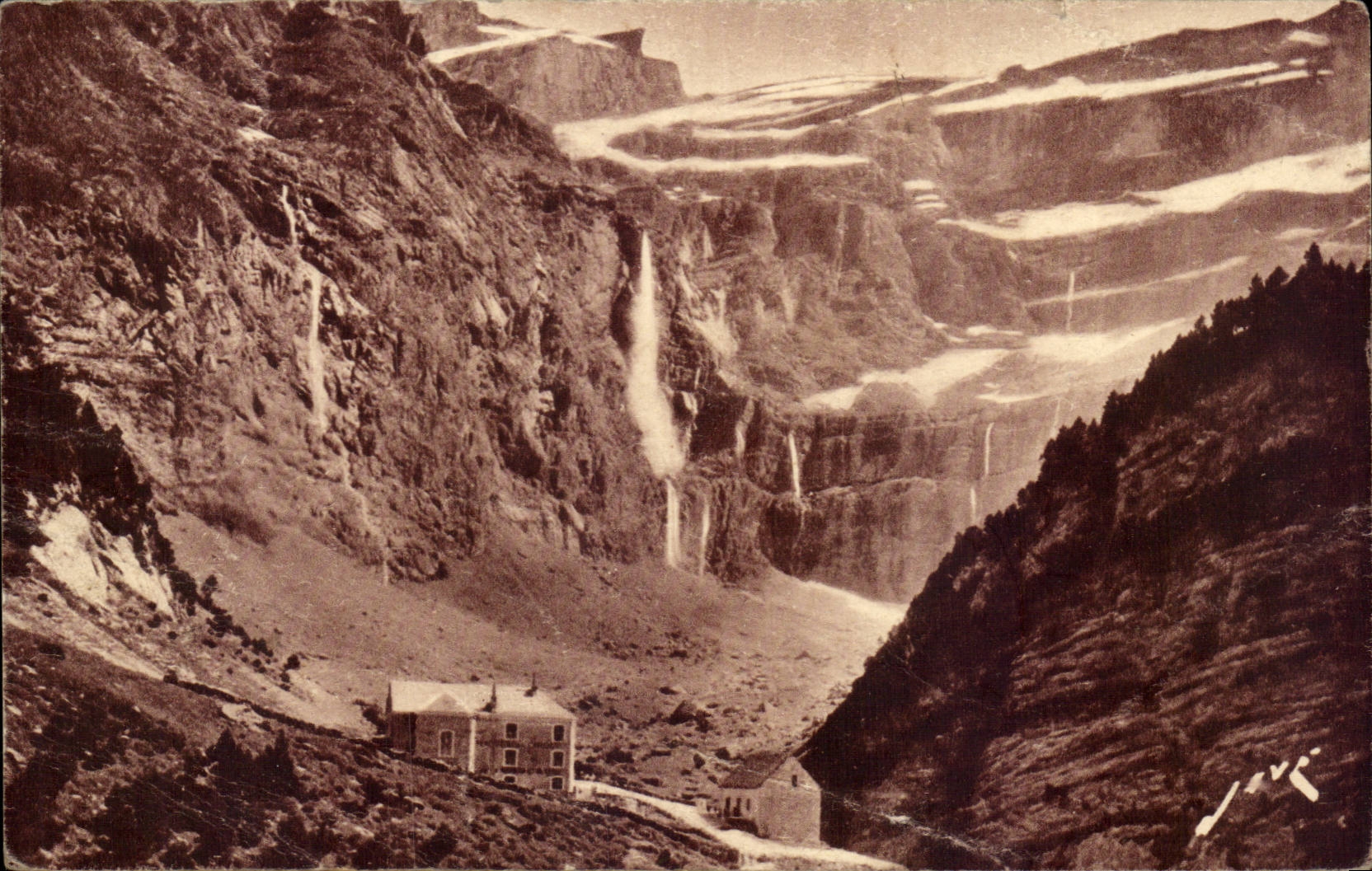 CPA Gavarnie the circus and cascades