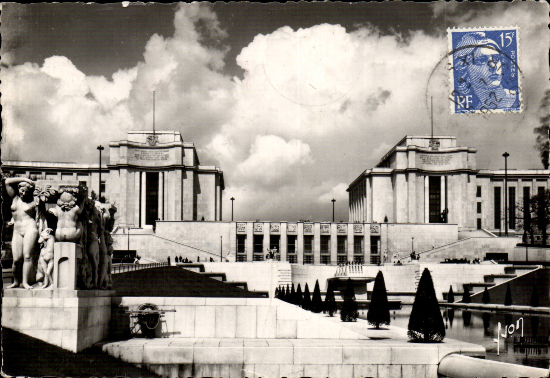 CPA Paris Palate of Chaillot Boileau Carlu and Azema