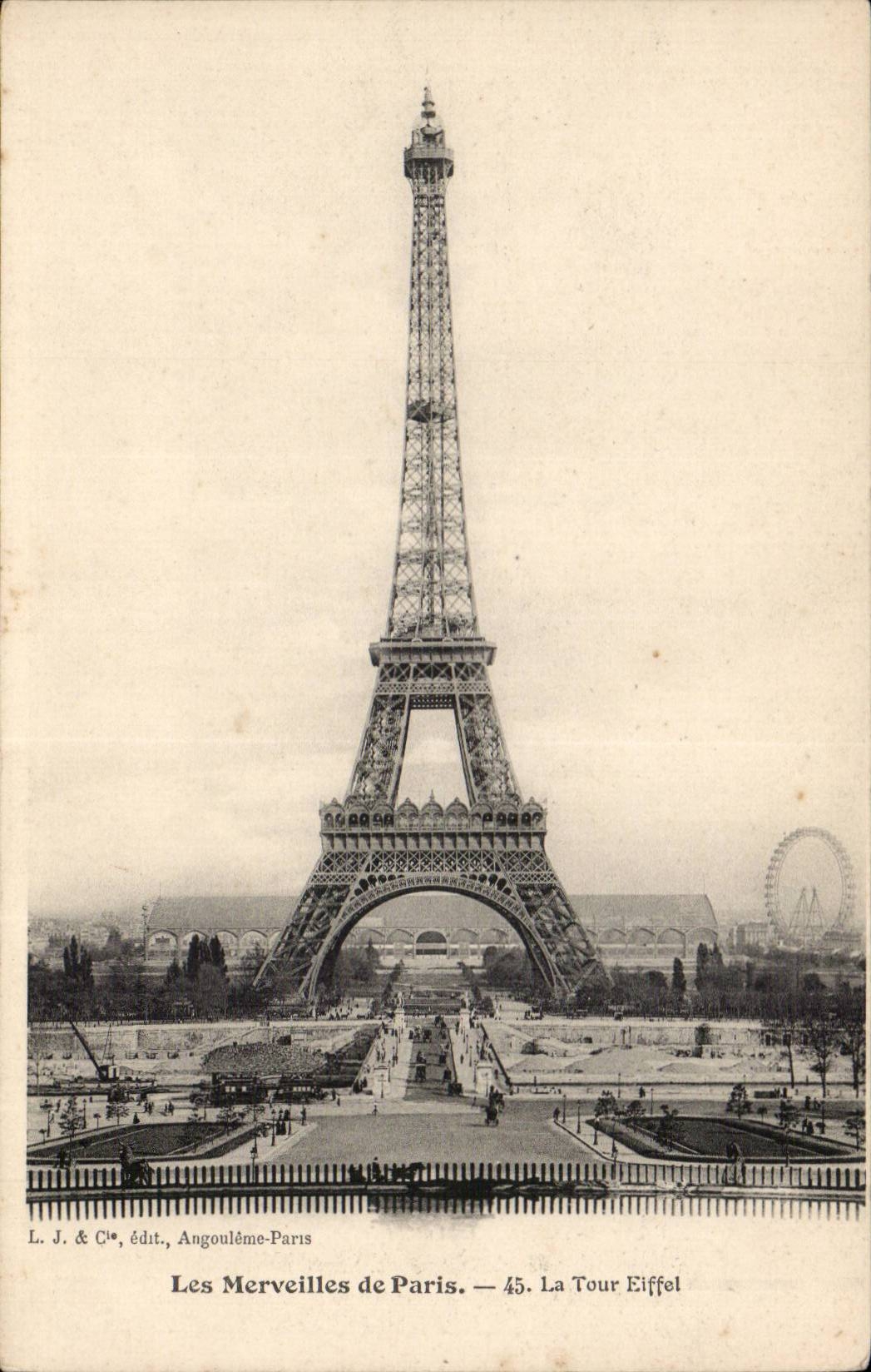 Paris CPA the Eiffel Tower