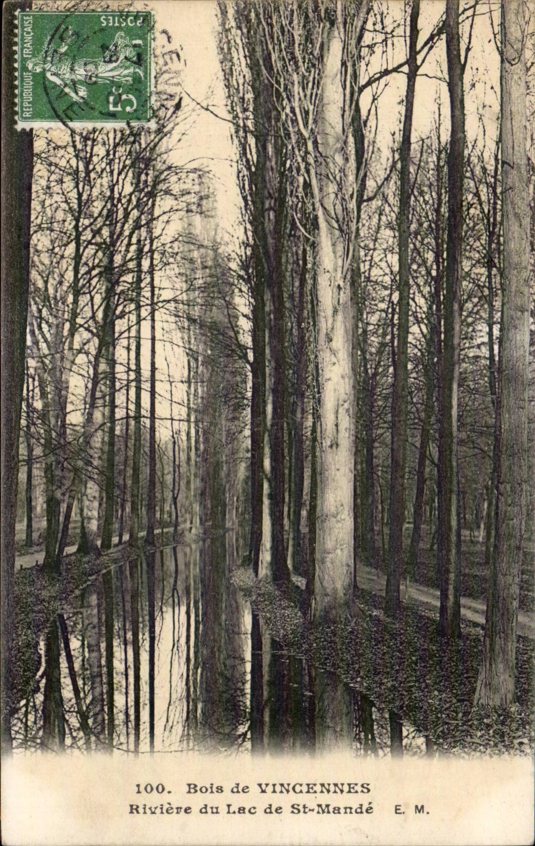 CPA Vincennes River of the lake of St Mande