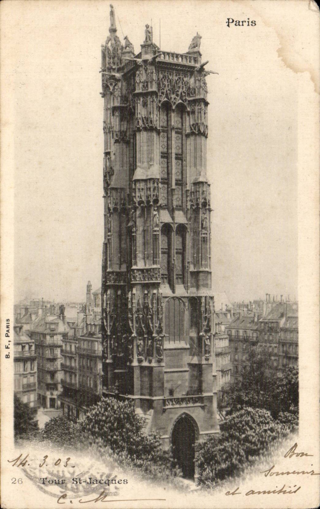 CPA Paris Tour Saint Jacques