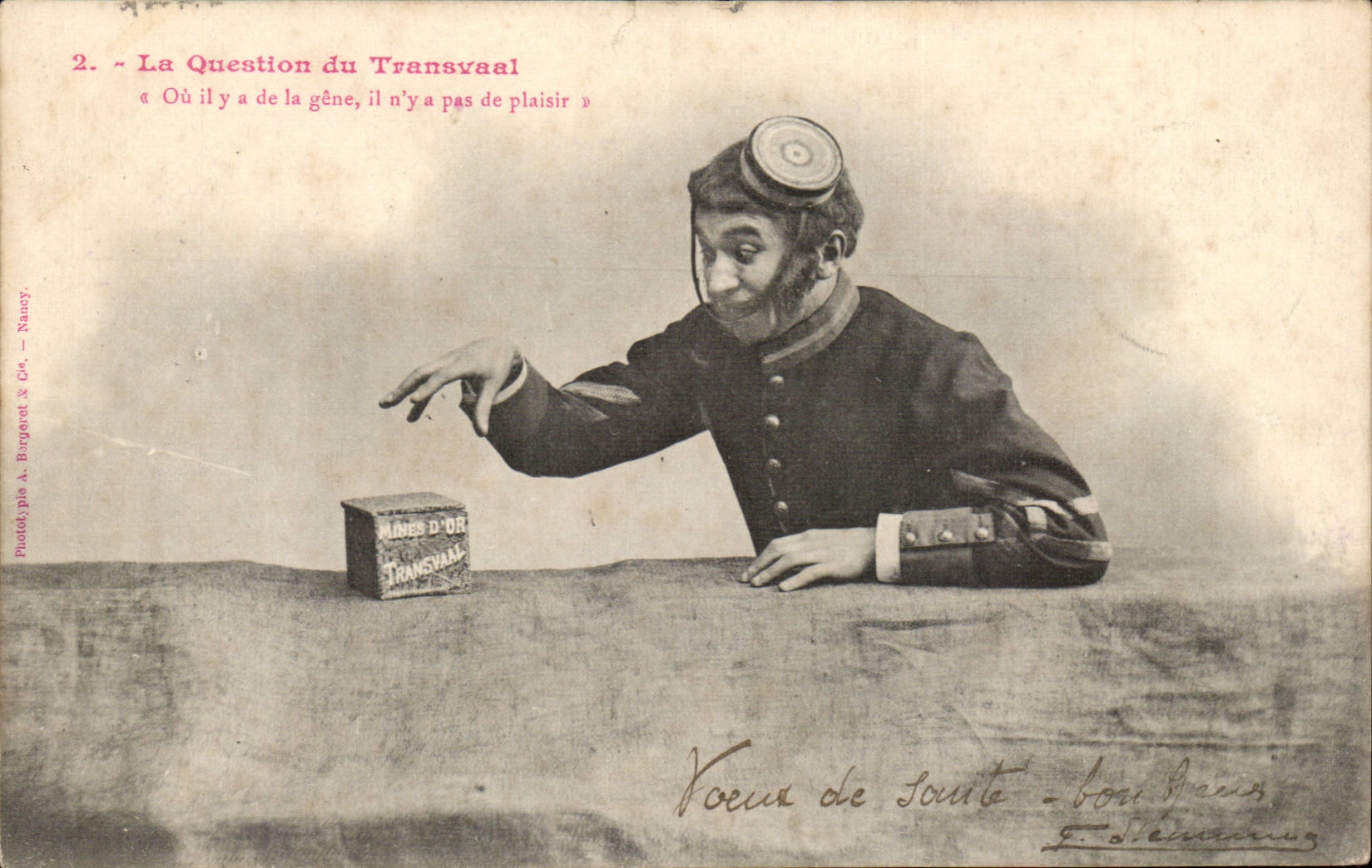 Fantasy - Man - the Question of Transvaal - Humor - - CPA