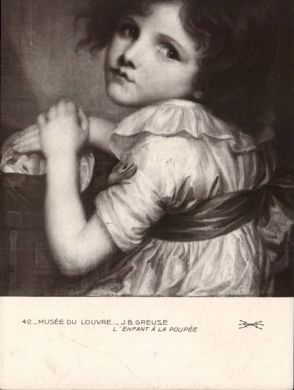 Arts - Tableau - Fanraisie - Enfant - Musee du Louvre - Paris - Beautiful little girl - CPA 