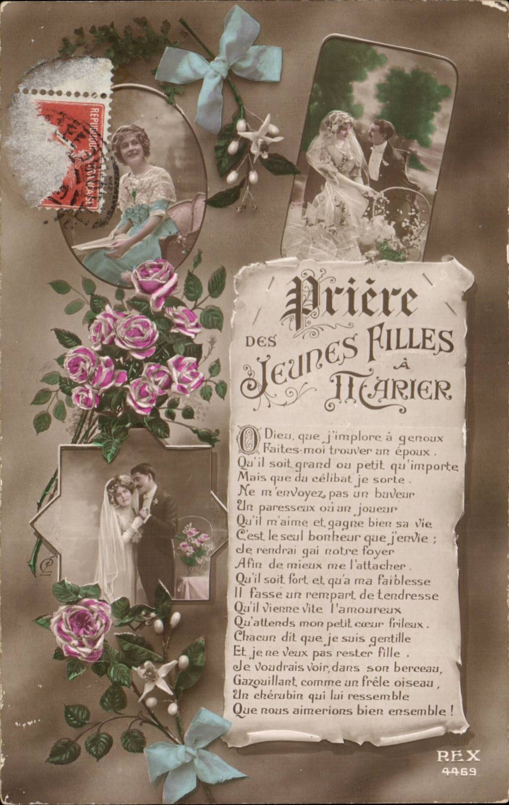 Fantasy - Woman - Prayer of the Girls has Marier - CPA