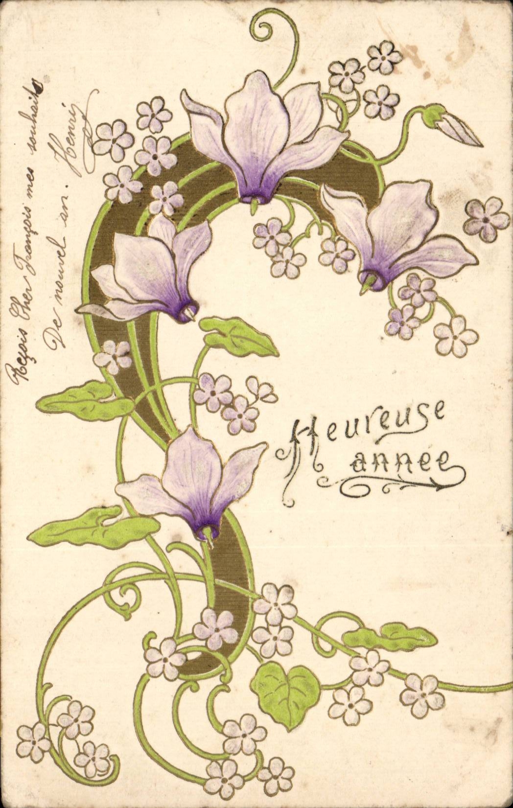 - Happy Year - Art Deco Style celebrates - CPA