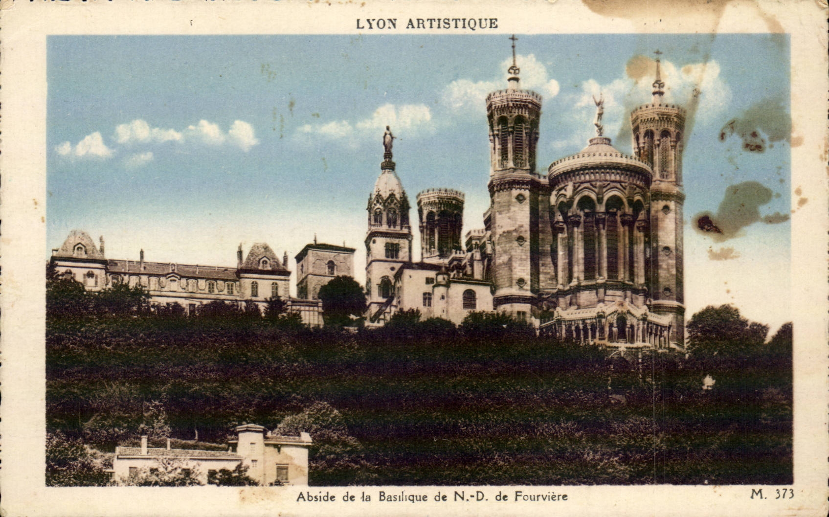 Lyon - kunstlerisch - Apse der Basilika von Notre Dame de Fourviere - CPA