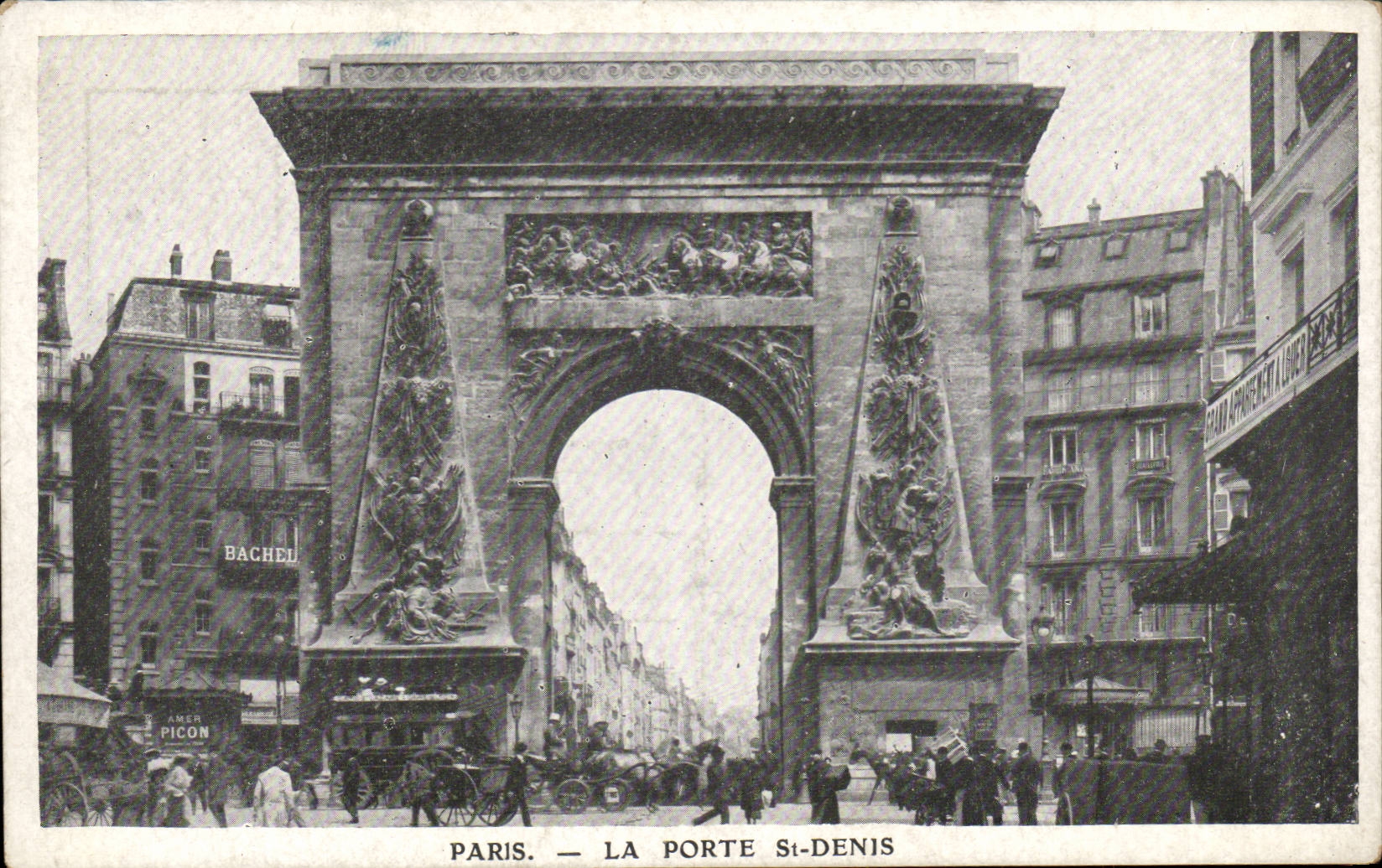 Paris - 10 - the Gate Saint Denis - Picon - CPA