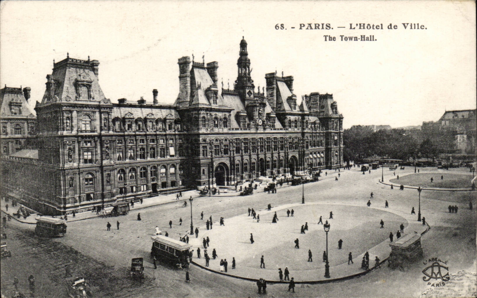 Paris - 4 - L'Hotel de Ville CPA 