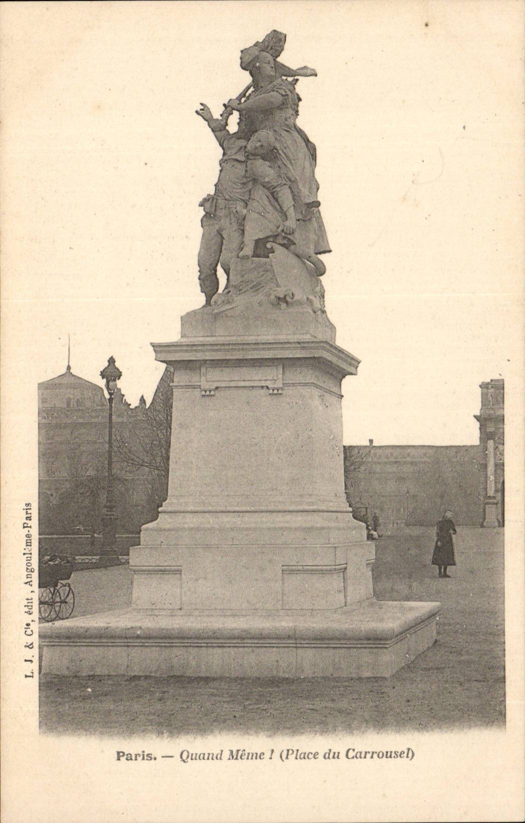 Paris - 1 - Quand Meme! - Place du Carrousel - CPA 