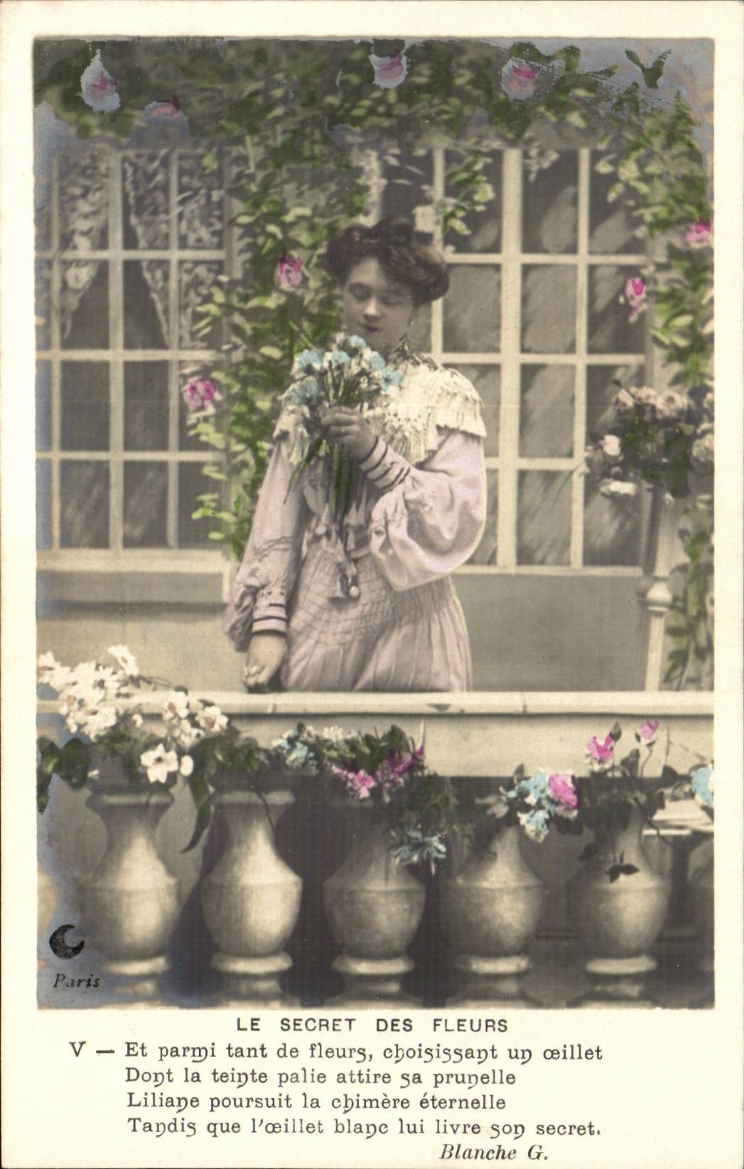 Fantasy - Woman - Beautiful Woman in period clothing - CPA